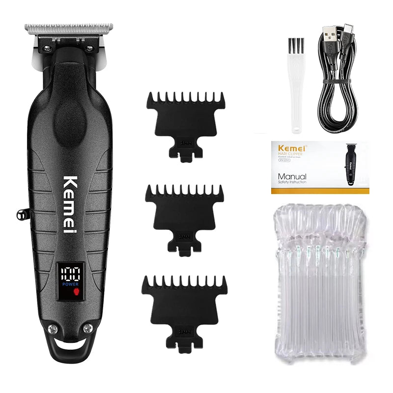 Kemei KM-2293 Hair Cutting Machine Professional Rechargeable Barber Hair Clippers Electric Hair Trimmers Cordless for Men