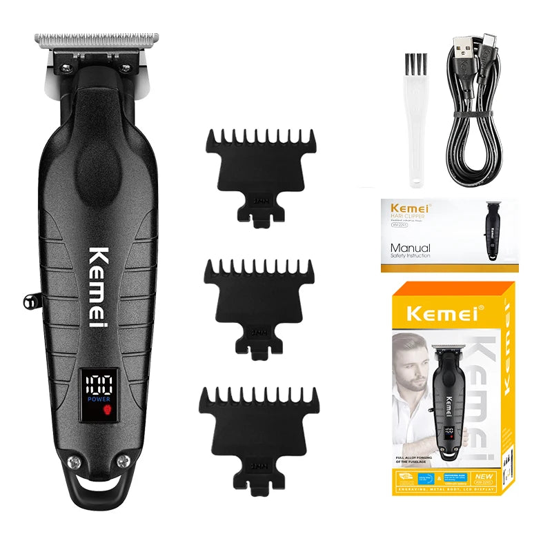 Kemei KM-2293 Hair Cutting Machine Professional Rechargeable Barber Hair Clippers Electric Hair Trimmers Cordless for Men
