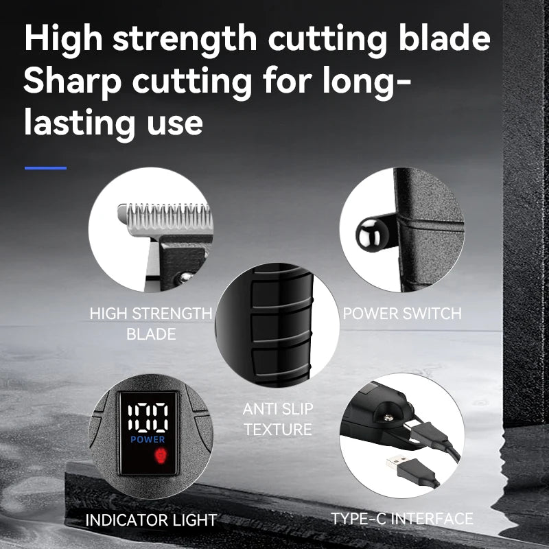 Kemei KM-2293 Hair Cutting Machine Professional Rechargeable Barber Hair Clippers Electric Hair Trimmers Cordless for Men