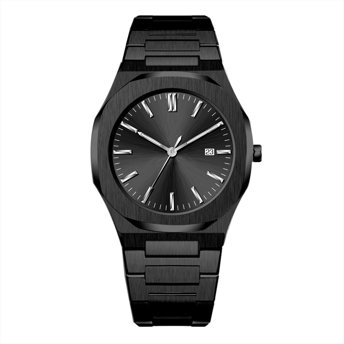Mens Watch With Calendar Waterproof Quartz Wristwatch